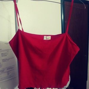 2/$15⭐ Red (Crop) tank/cami top